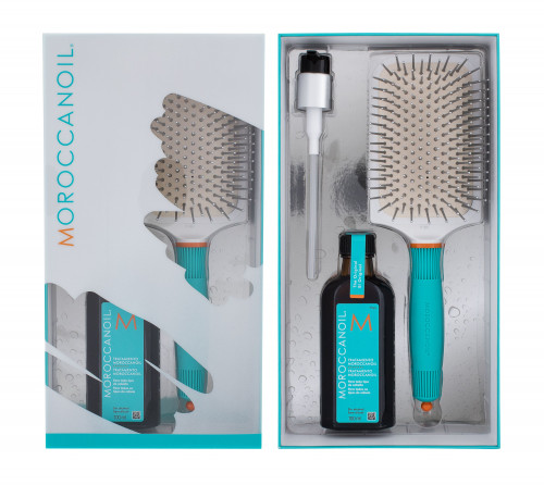 Moroccanoil Treatment zestaw Olejek do włosów Treatment 100 ml + szczotka do włosów 1 szt dla kobiet