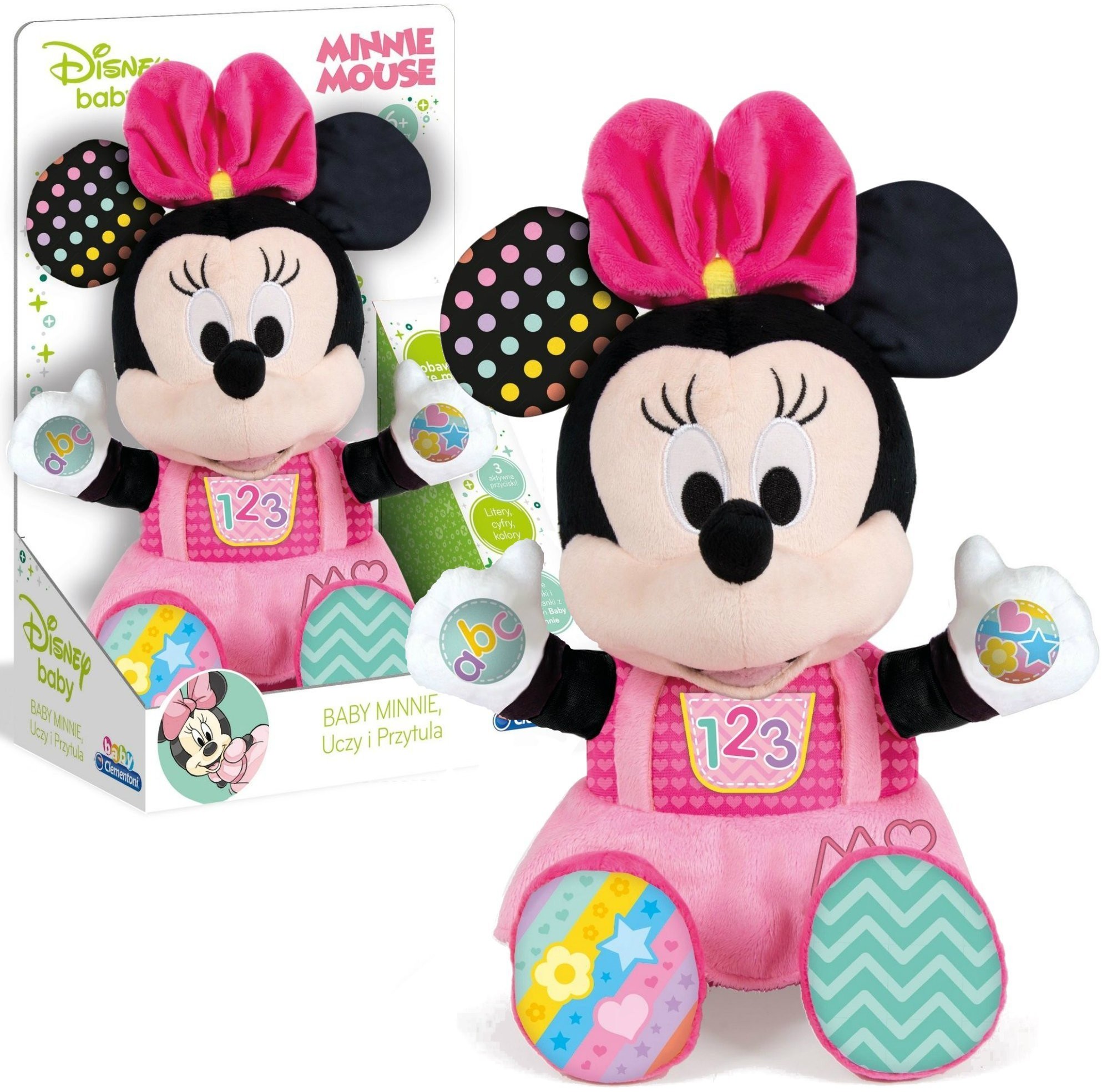 Clementoni Baby Disney interaktywna pluszowa Myszka Minnie 50130