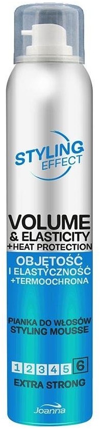 Joanna Styling Effect pianka do włosów dodająca objętości i elastyczności Ekstra Mocna 150ml
