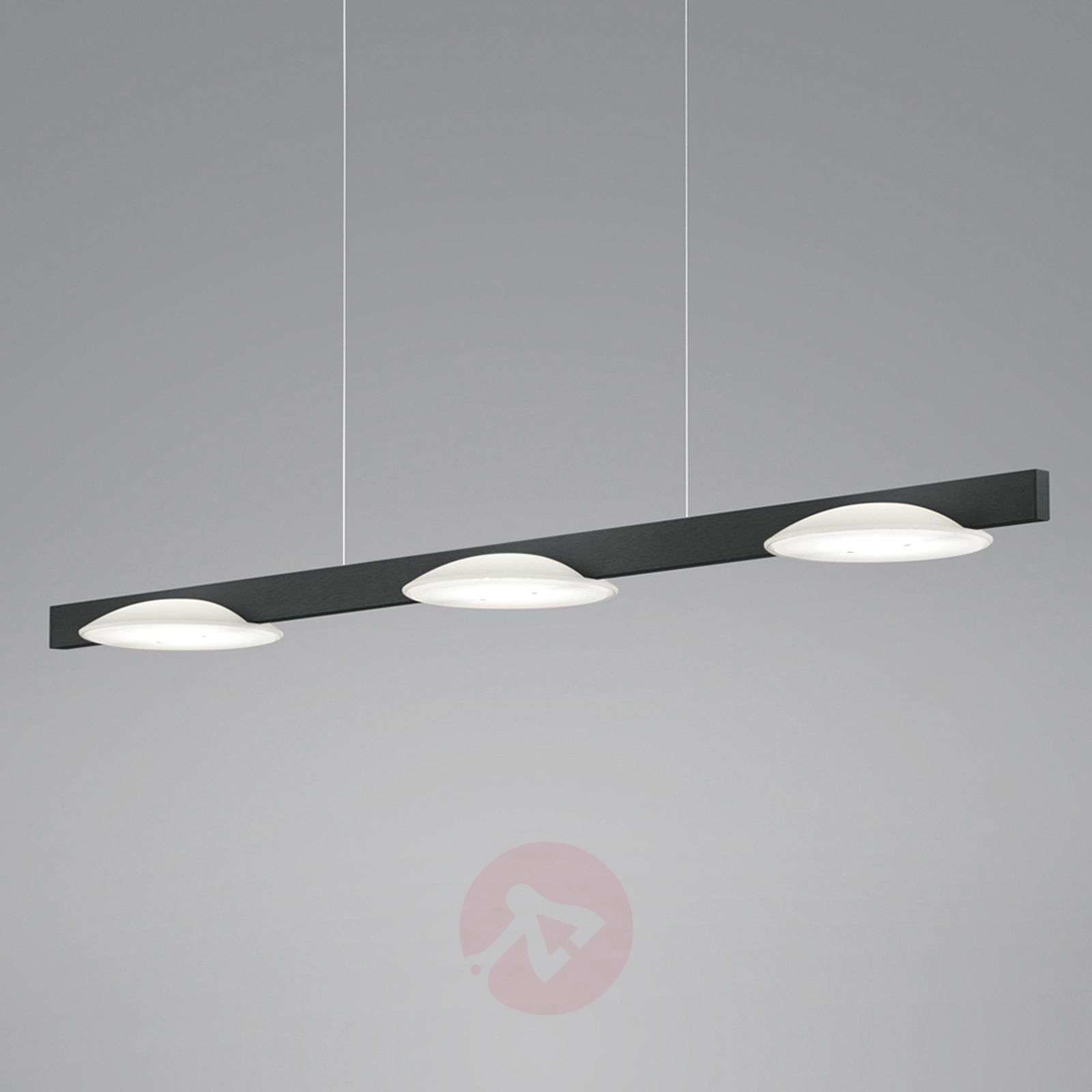 Helestra Pole lampa wisząca LED 3-punktowa czarna