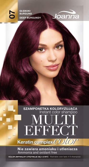 Joanna Multi Effect 07 głęboki burgund szamponetka