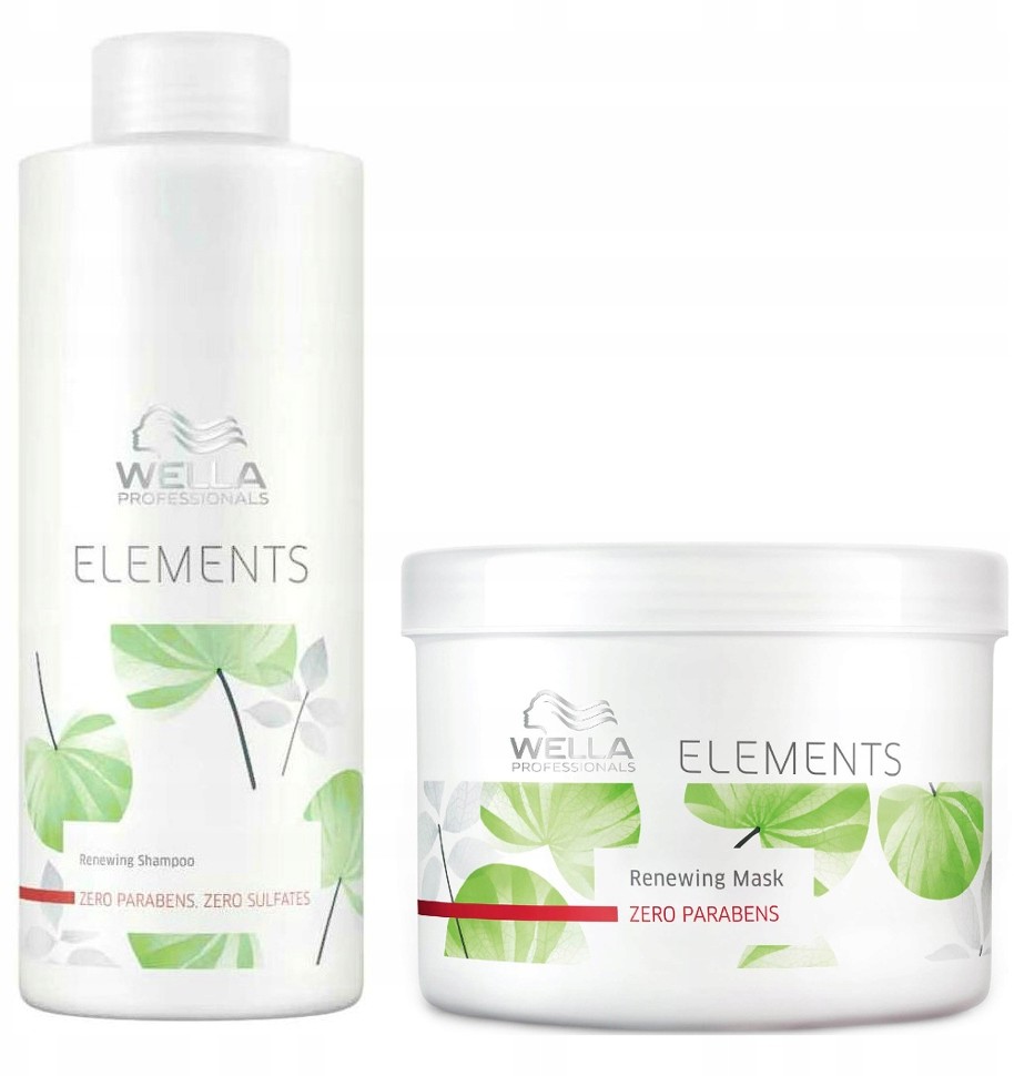 Wella Elements Szampon 1000ML Maska 500ML Zestaw