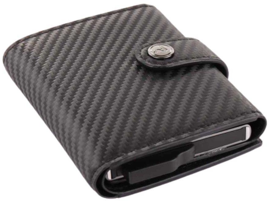 Roncato Miniwallet portfel z etui RFID Iron CARBON black 410345-01