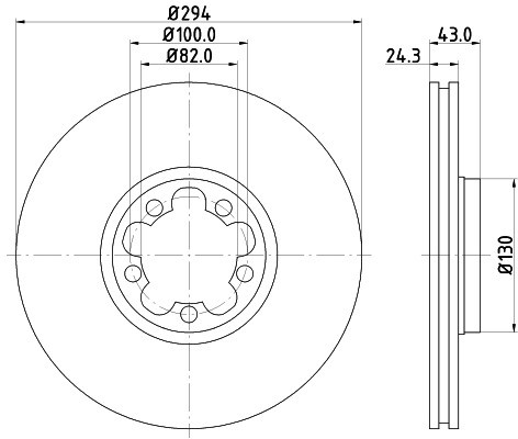 HELLA PAGID Tarcza hamulcowa PAGID 8DD355107-311