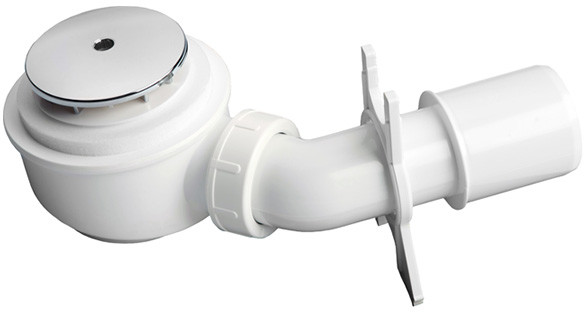 Syfon do brodzika chrom niski fi 60 mm