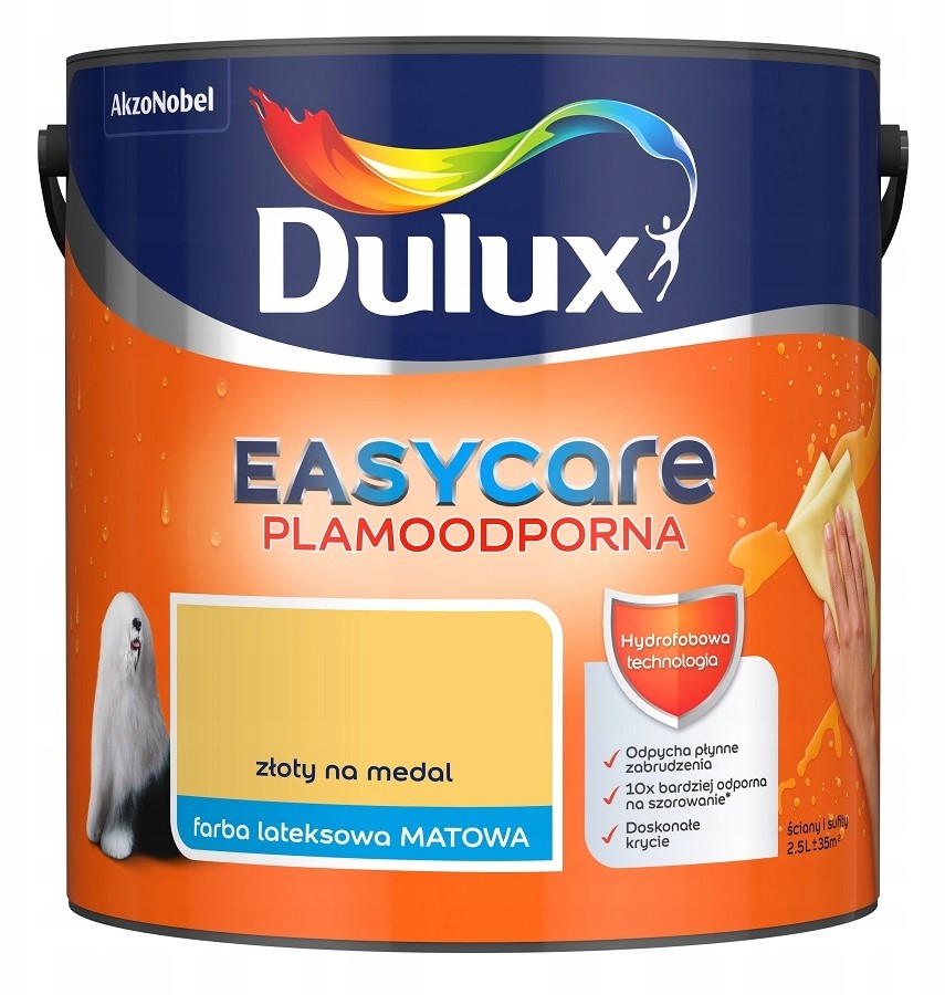 Dulux Dulux Easy Care- farba, kol. Złoty Na Medal, 2.5l