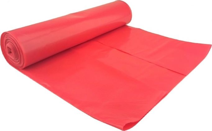 Aglo3 Aglo3 Worki na śmieci aluminiowe czerwone ekstra mocne folia LDPE 25 sztuk 120 l 540048/CZERWONE/AGLO3