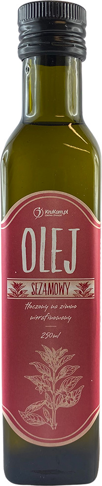 KruKam Olej sezamowy tłoczony na zimno 250ml