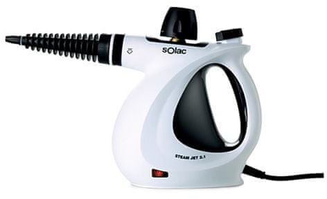 SOLAC Odkurzacz parowy LV1301 myjka Steam Jet 2.0 dezynfekuje 99% 3 bary 1050 W