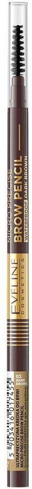 Eveline Cosmetics Micro Precise Brow Pencil ultraprecyzyjna kredka do brwi 03 Dark Brown 93578-uniw