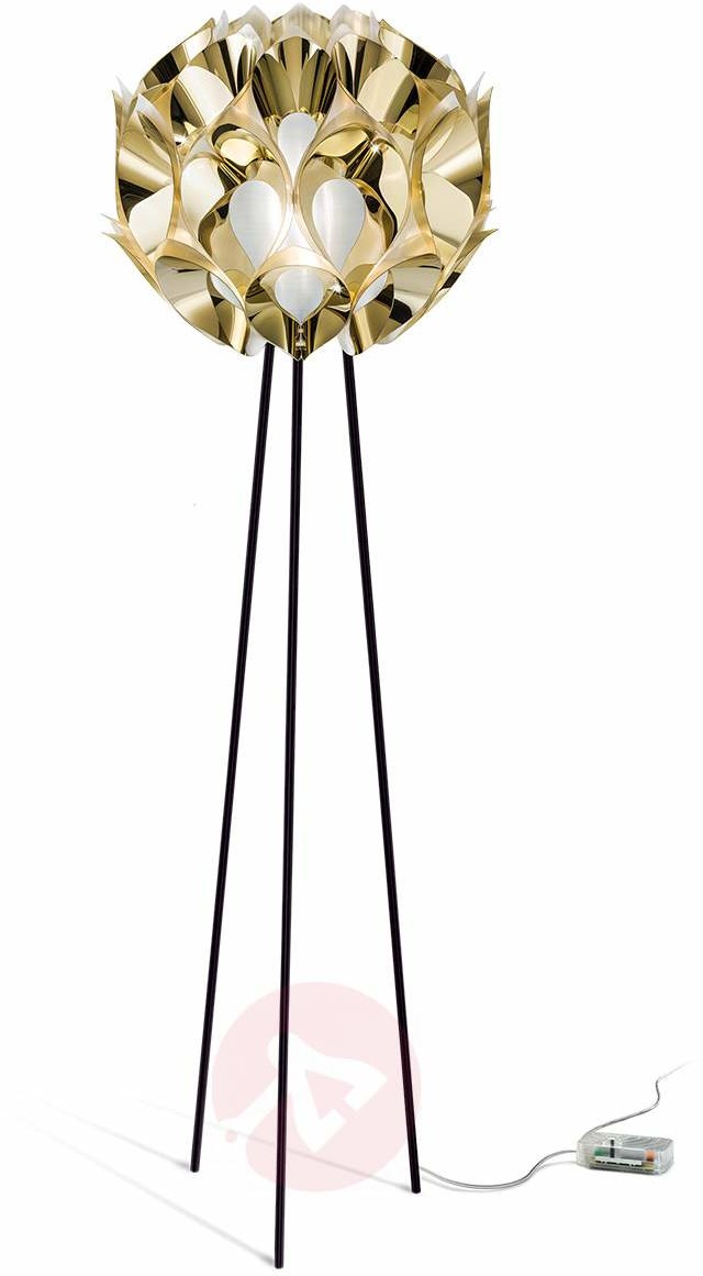 Slamp Czarująca lampa stojąca FLORA, złota
