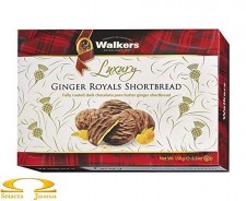 Walkers Ciasteczka Maślane Ginger Royals Shortbread 150g 2478-7426F