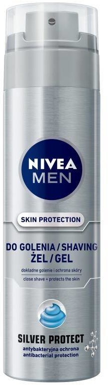 Nivea Men Skin Protection żel do golenia Silver Protect 200ml 92501-uniw