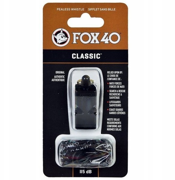 Fox Gwizdek 40 Classic ze sznurkiem 115 dB sznurek