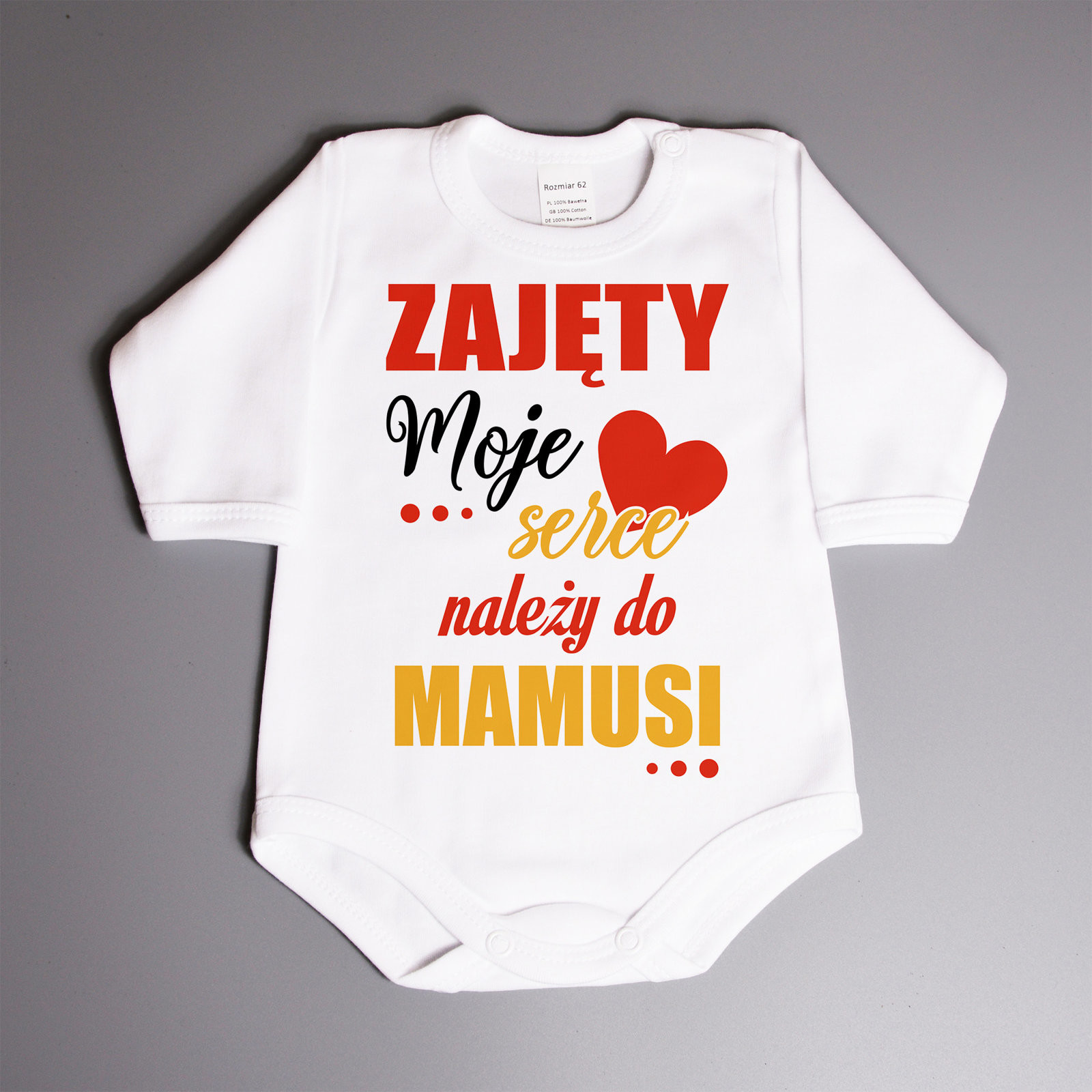 Poczpol Zajęty moje serce należy do mamusi - body dziecięce PRZPOC-8-3125