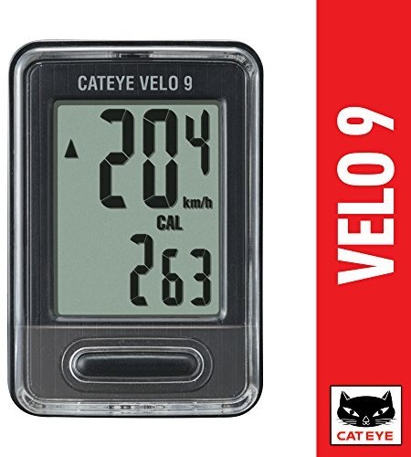 Cateye komputer rowerowy Velo 9 CC-vl820, czarny CA240VELO9B