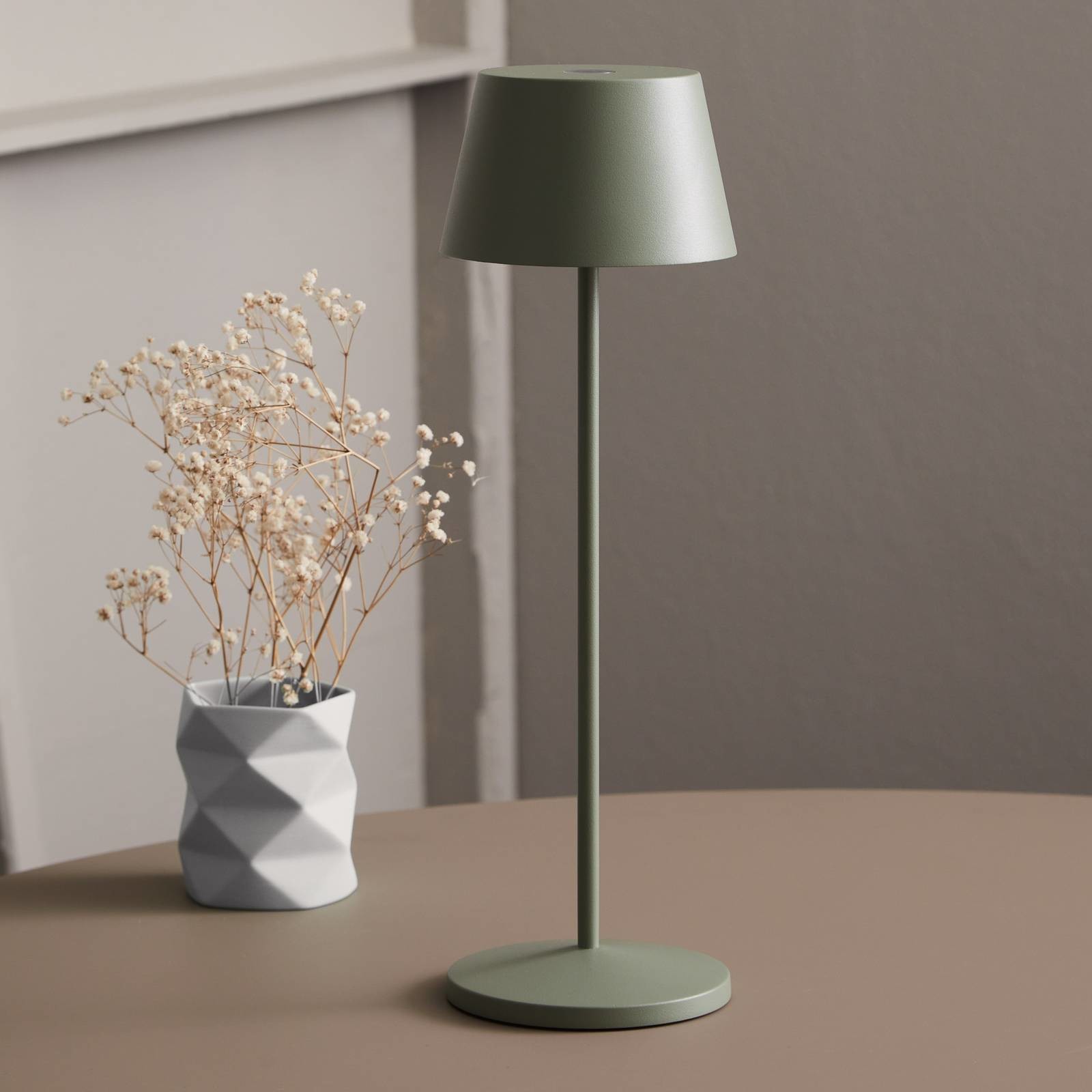 LOOM DESIGN LOOM DESIGN Modi lampa tarasowa LED, zielona-szara