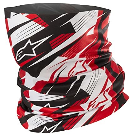 ALPINESTARS rozmyty ocieplacz na szyję czarny/czerwony jeden rozmiar 0013148