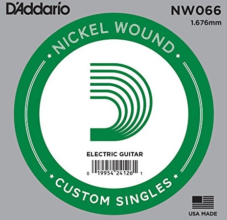 D'Addario Nickel Wound ball End Single Strings NW066