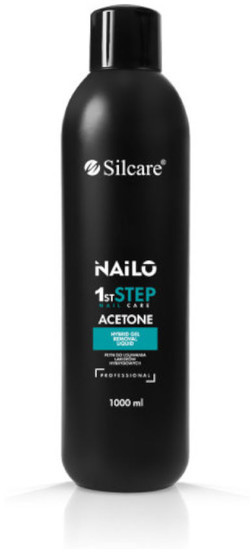 Silcare Nailo 1st Step Nail Acetone aceton do usuwania lakierĂłw hybrydowych 1000ml