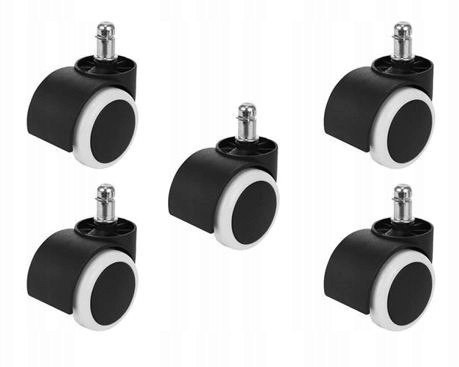 KÓŁKA GUMOWE KAUCZUKOWE DO FOTELA OBROTOWEGO KÓŁKA GUMOWE