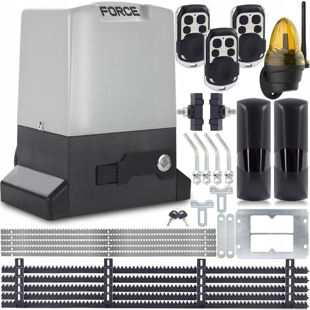 Zestaw Do Bram Force 760 3xPILOT 5xLISTWA Lampa