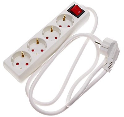 Cablematic cablematic. FR  listwa zasilająca 4-krotny 16 A 230 V Biały z przełącznikiem i kabel 3 m PN03121418200124391