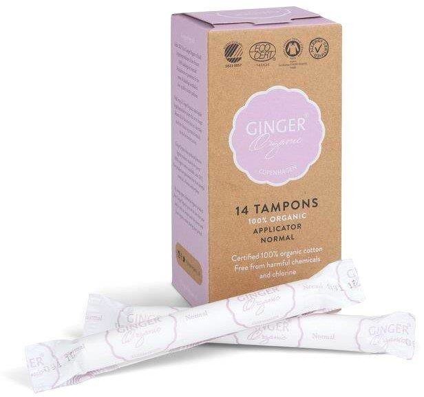 Ginger Organic Tampons tampony organiczne z aplikatorem Normal 14szt 95527-uniw