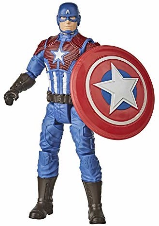 Hasbro Marvel figurka dla graczy, 15 cm wielkości Captain America, Shining Justice Armor, od 4 lat E9865