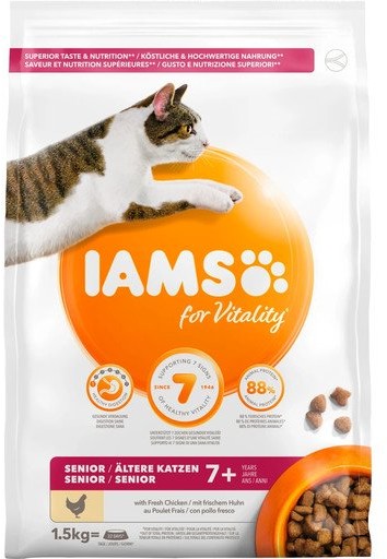 IAMS For Vitality Cat Senior Chicken 1.5 kg