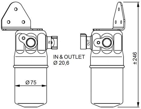 NRF Osuszacz, klimatyzacja NRF 33334