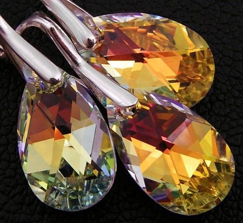 Arande SWAROVSKI tęczowy komplet SREBRO CERTYFIKAT 2091288481