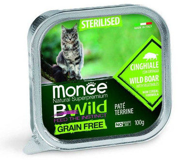 Monge BWild Sterilised dla kota sterylizowanego z dzikiem 100g