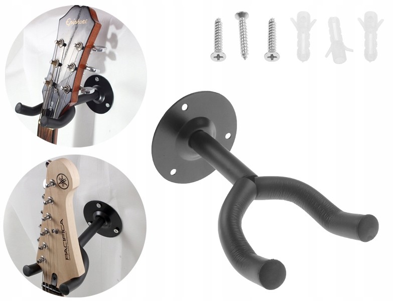 Uchwyt Gitarowy Ścienny do Gitary Hak Wieszak