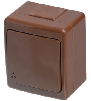 Pawbol BETA WYLACZNIK DZWONKOWY IP44 BRAZOWY D.3210WD