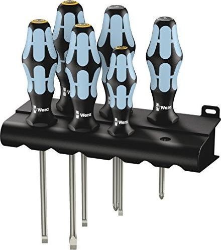 Wera 3334/3355/6 Rack Screwdriver set stainless steel 05032061001