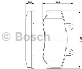 Bosch Zestaw klocków hamulcowych, hamulce tarczowe 0 986 460 961
