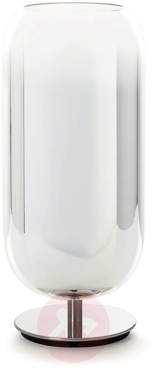 Artemide Gople Mini lampa stołowa srebrna