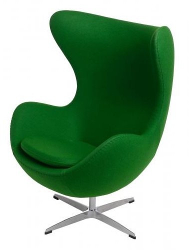D2.Design Fotel Jajo zielony kaszmir 20 Premium 22282