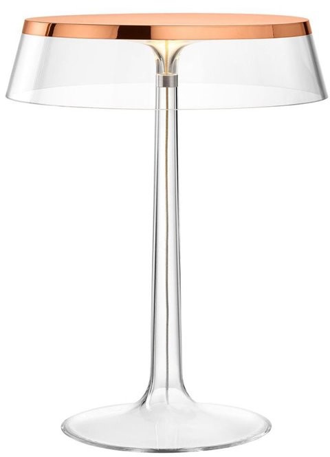 Flos Bon Jour H41 transparent miedź lampa biurkowa F1032015 + F1033000