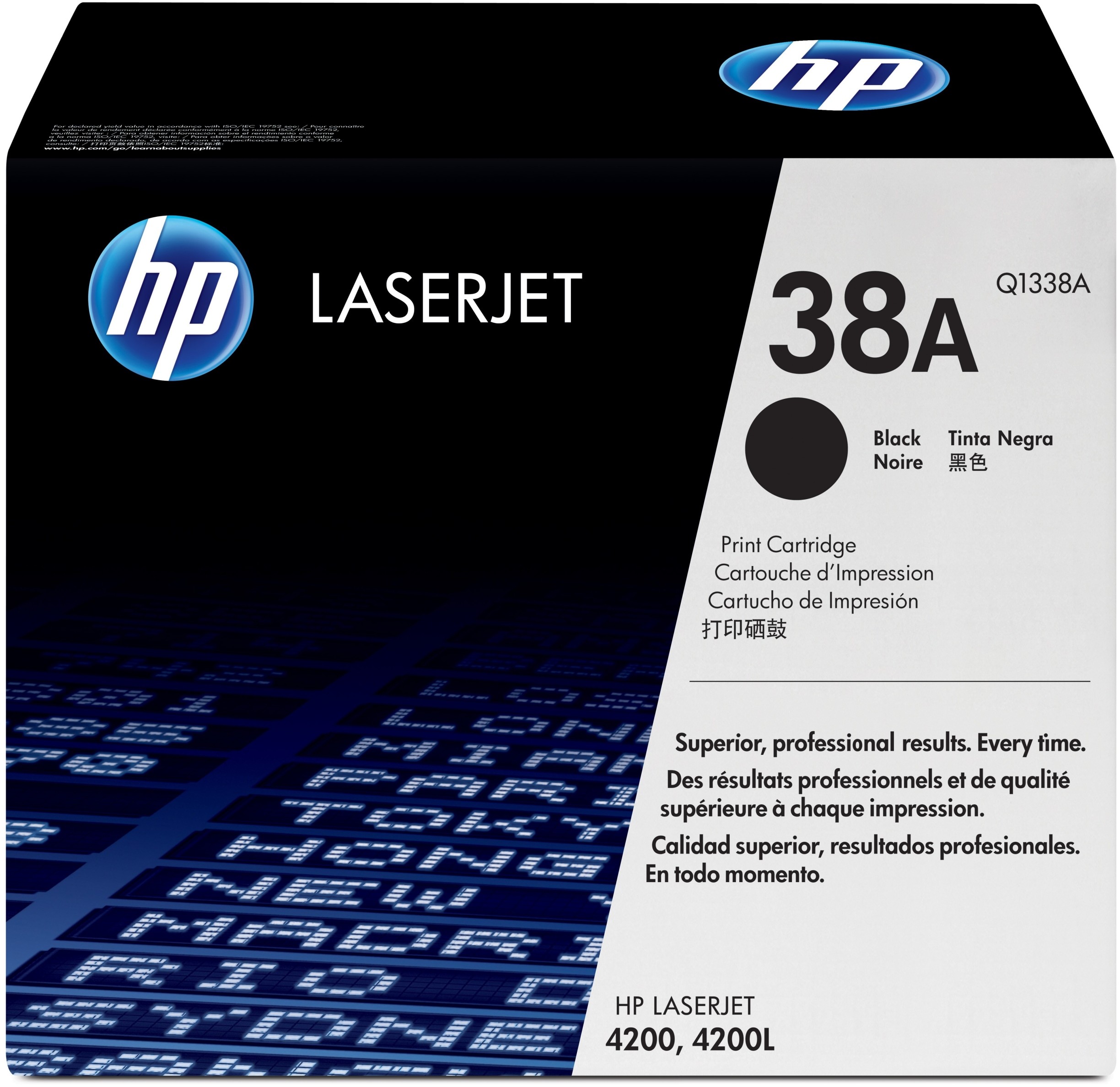 Hewlett Packard Toner Hp Laser 4200 Black Q1338A++