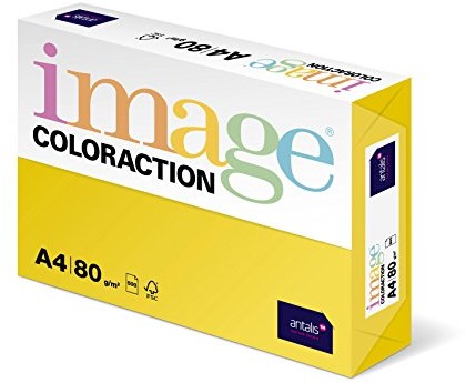 Antalis Własna kopa A4 colorac Canary, 500 arkuszy, 80 G 266405-CAN