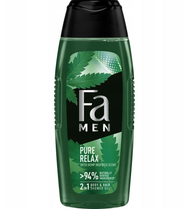 Fa Men 2in1 Shower Gel Pure Hemp 400ml żel pod prysznic do ciała i włosów