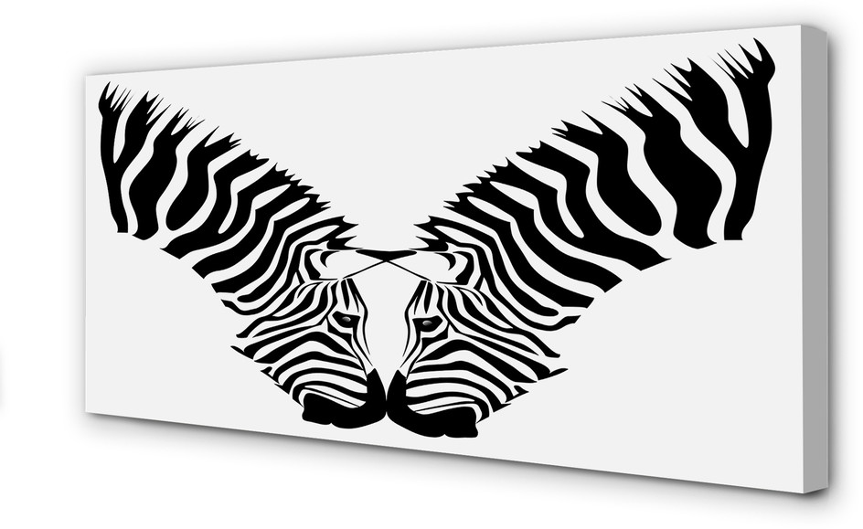 PL Tulup Obrazy na płótnie Odbicie lustrzane zebra 100x50cm