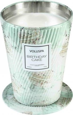 Voluspa Voluspa VOLUSPA świeca BIRTHDAY CAKE GIANT 737G wosk kokosowy dwa knoty V9923 [12004202]