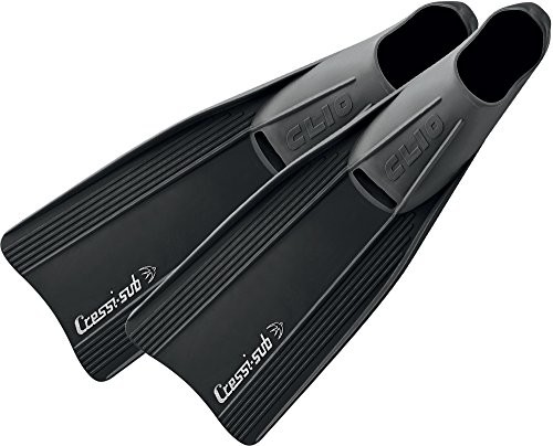 Cressi Clio snorkelowania płetwy/płetwy do nurkowania mężczyzn i kobiet dzieci (Made in Italy), czarny, XXL CA105047