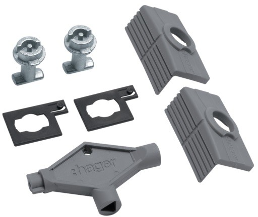 Hager Zamek,Orion-metal,wkładka dwupiórkowa z kluczem 3mm FL95Z