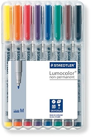 Staedtler Lumocolor non-permanent 315 WP8 cienkopis w etui Staedtler, 8 sztuk 315 WP8