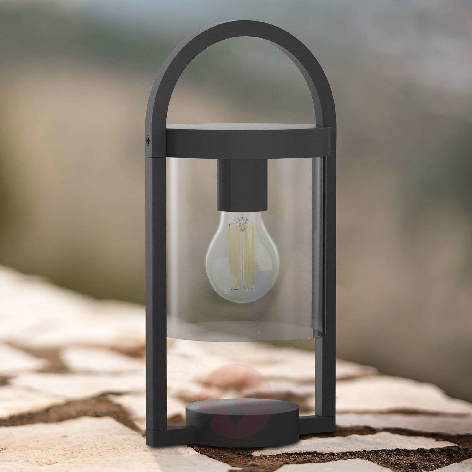 Mantra Lampa stołowa Maya ciemnoszara, zewnętrzna, IP65