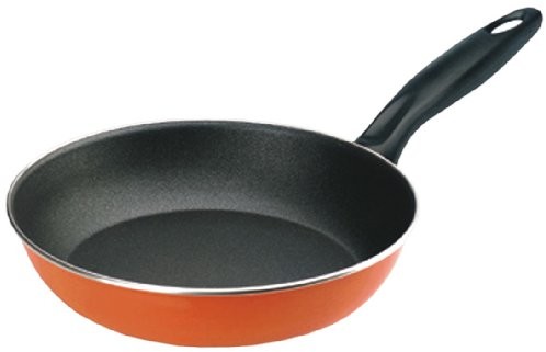 Ibili 916322 Pomarańczowy New patelnia, emaliowanej stali nierdzewnej, 22 cm 916322